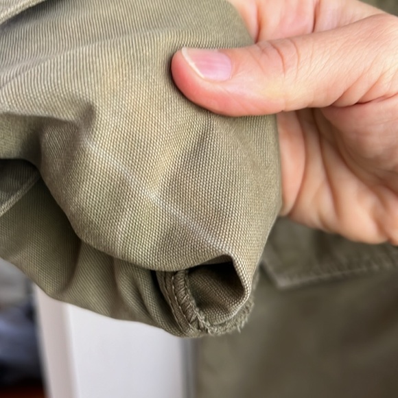 Zara Green Military Jacket with Hood (Size Medium) - Picture 13 of 14